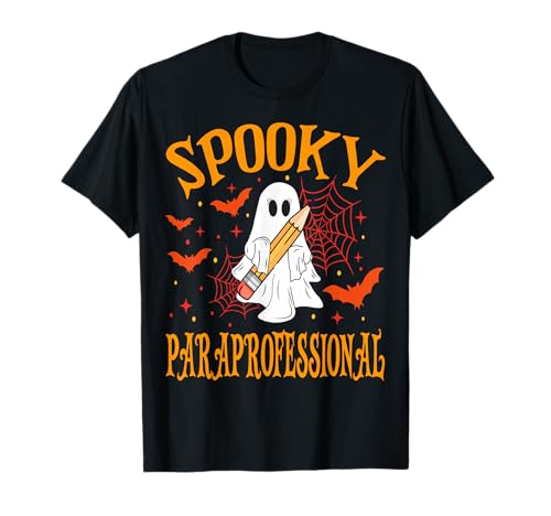 Gruseliger Paraprofessional Geist Lustig Halloween Schule Frauen T-Shirt Gruseliger Paraprofessional Geist Lustig Halloween Schule Frauen T-Shirt von Spooky Ghost Halloween for Teachers And Students