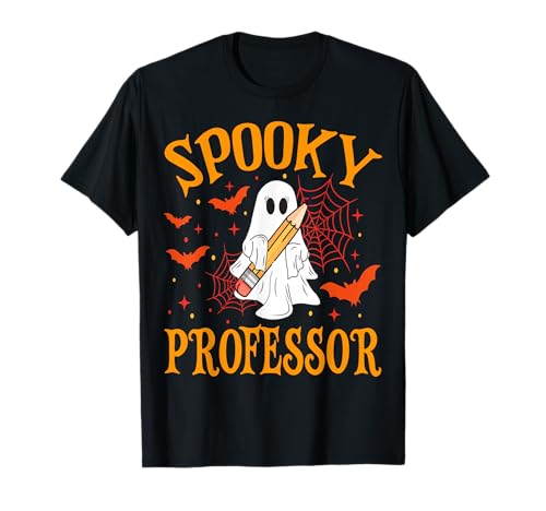 Gruseliger Professor Geist Lustig Halloween Schule Frauen T-Shirt von Spooky Ghost Halloween for Teachers And Students