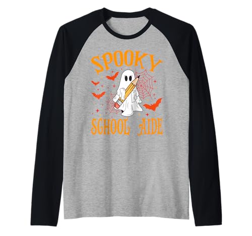 Gruseliger Schulhelfer Geist Lustig Halloween Schule Frauen Raglan Gruseliger Schulhelfer Geist Lustig Halloween Schule Frauen Raglan von Spooky Ghost Halloween for Teachers And Students