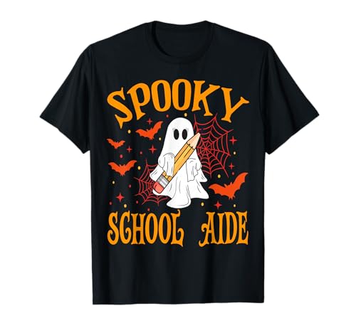 Gruseliger Schulhelfer Geist Lustig Halloween Schule Frauen T-Shirt Gruseliger Schulhelfer Geist Lustig Halloween Schule Frauen T-Shirt von Spooky Ghost Halloween for Teachers And Students