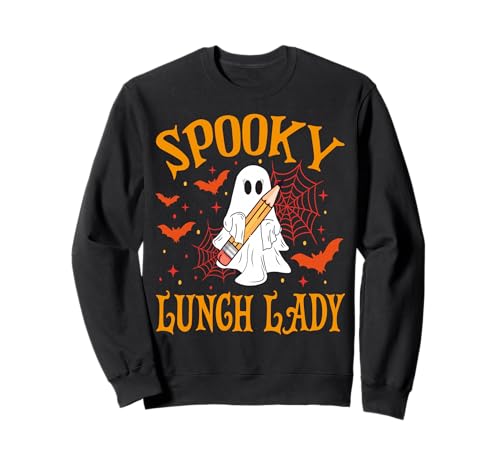 Gruseliges Mittagessen Lady Ghost Lustig Halloween Schule Frauen Sweatshirt Gruseliges Mittagessen Lady Ghost Lustig Halloween Schule Frauen Sweatshirt von Spooky Ghost Halloween for Teachers And Students