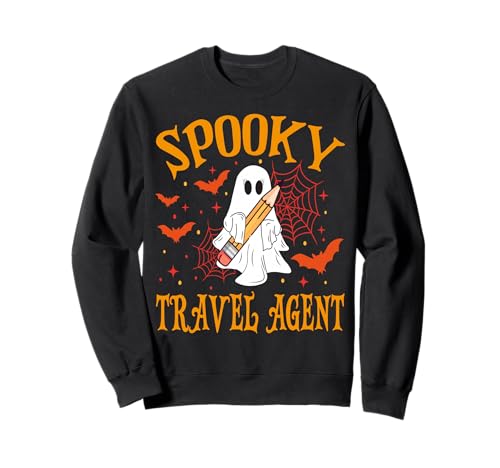 Gruseliges Reisebüro Geist Lustig Halloween Schule Frauen Sweatshirt Gruseliges Reisebüro Geist Lustig Halloween Schule Frauen Sweatshirt von Spooky Ghost Halloween for Teachers And Students