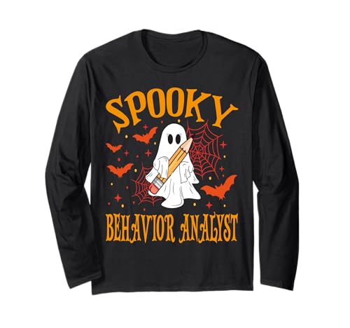 Gruseliges Verhalten Analyst Geist Lustig Halloween Schule Frauen Langarmshirt Gruseliges Verhalten Analyst Geist Lustig Halloween Schule Frauen Langarmshirt von Spooky Ghost Halloween for Teachers And Students
