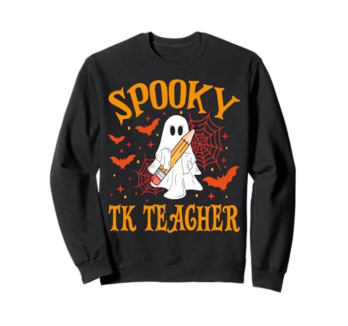 Spooky TK Lehrer Geist Lustig Halloween Schule Frauen Sweatshirt Spooky TK Lehrer Geist Lustig Halloween Schule Frauen Sweatshirt von Spooky Ghost Halloween for Teachers And Students