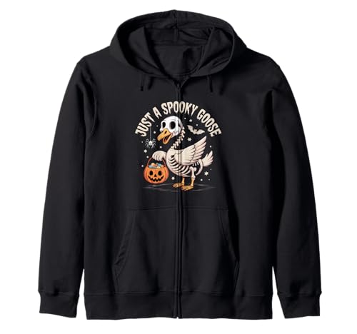 Just a Spooky Goose Süßes Skelett Halloween Frauen Mädchen Kapuzenjacke Just a Spooky Goose Süßes Skelett Halloween Frauen Mädchen Kapuzenjacke von Spooky Goose Halloween Funny Costume