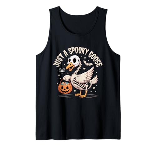 Just a Spooky Goose Süßes Skelett Halloween Frauen Mädchen Tank Top Just a Spooky Goose Süßes Skelett Halloween Frauen Mädchen Tank Top von Spooky Goose Halloween Funny Costume