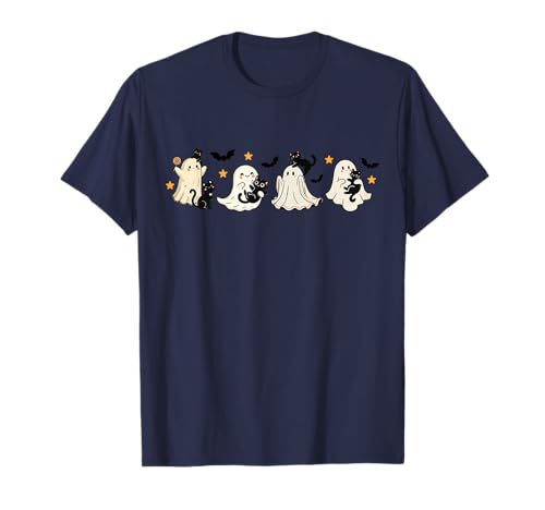 Ghost Holding Black Cat Lustiger Halloween-Katzenliebhaber für Damen T-Shirt Ghost Holding Black Cat Lustiger Halloween-Katzenliebhaber für Damen T-Shirt von Spooky Halloween Black Cat