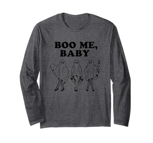 Boo Me Baby Süßer Geist Halloween-Humor Langarmshirt von Spooky Halloween Ghost Fun Vibes