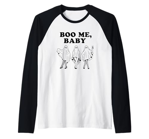 Boo Me Baby Süßer Geist Halloween-Humor Raglan von Spooky Halloween Ghost Fun Vibes