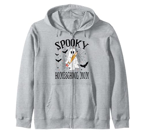 Gruselige Homeschool Mama Halloween Schule Kapuzenjacke Gruselige Homeschool Mama Halloween Schule Kapuzenjacke von Spooky Halloween for Teachers And Students