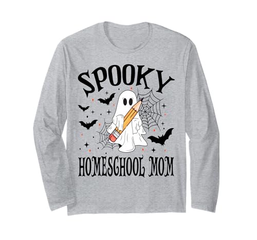 Gruselige Homeschool Mama Halloween Schule Langarmshirt Gruselige Homeschool Mama Halloween Schule Langarmshirt von Spooky Halloween for Teachers And Students