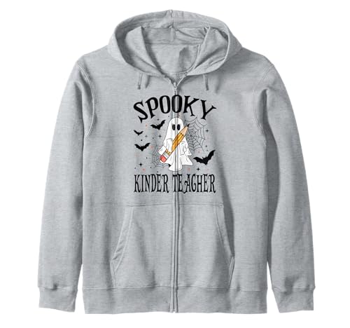Gruselige Kinder Lehrer Halloween Schule Kapuzenjacke von Spooky Halloween for Teachers And Students