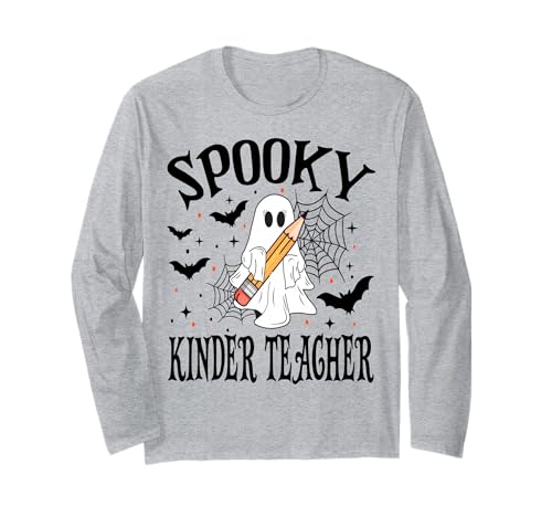Gruselige Kinder Lehrer Halloween Schule Langarmshirt Gruselige Kinder Lehrer Halloween Schule Langarmshirt von Spooky Halloween for Teachers And Students