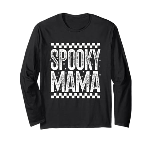 Spooky Mama Retro Halloween Season Hexe Zitat Spruch Geschenk Langarmshirt von Spooky Mama T-Shirt Co.
