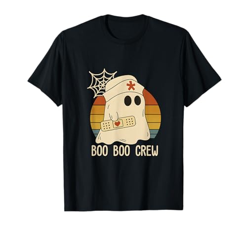 Boo Boo Crew Krankenschwester Halloween Krankenschwester für Frauen T-Shirt Boo Boo Crew Krankenschwester Halloween Krankenschwester für Frauen T-Shirt von Spooky Nurse Squad Tees