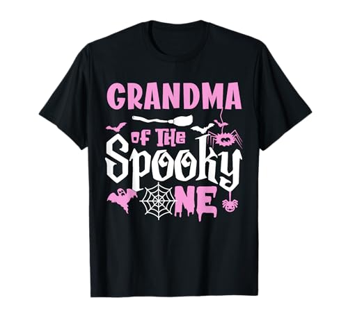 Grandma of the Spooky One Girl Halloween 1. Geburtstag Familie T-Shirt von Spooky One Girl Halloween 1st Birthday Apparel