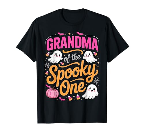 Erster Geburtstag Mädchen Halloween Gruselige One Matching Grandma T-Shirt Erster Geburtstag Mädchen Halloween Gruselige One Matching Grandma T-Shirt von Spooky One Matching Birthday Tees NYC