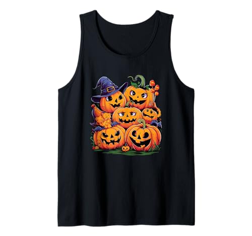 Pumpkin Patch Crew Halloween Gesichter Tank Top Pumpkin Patch Crew Halloween Gesichter Tank Top von Spooky Pumpkin Halloween Fun Vibes
