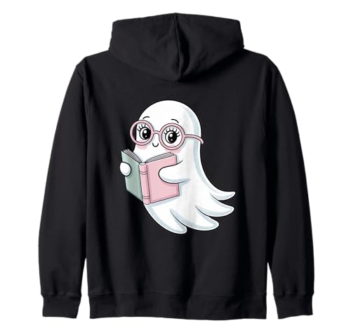 Ghostly Reader | Bookworm Spirit Cozy Girls Kapuzenjacke Ghostly Reader | Bookworm Spirit Cozy Girls Kapuzenjacke von Spooky Reader | Cute Ghostcore