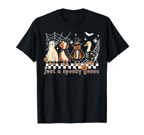 Just A Spooky Goose Lustige Gans in Halloween-Kostümen Kinder T-Shirt Just A Spooky Goose Lustige Gans in Halloween-Kostümen Kinder T-Shirt von Spooky Season Just A Spooky Goose Men Women Kids
