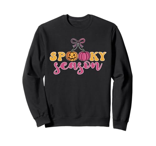 Gruselige Jahreszeit Kürbis Kirschen Halloween Männer Frauen Kinder Sweatshirt von Spooky Season Pumpkin Cherries Halloween