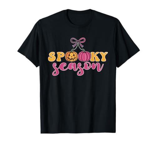 Gruselige Jahreszeit Kürbis Kirschen Halloween Männer Frauen Kinder T-Shirt von Spooky Season Pumpkin Cherries Halloween