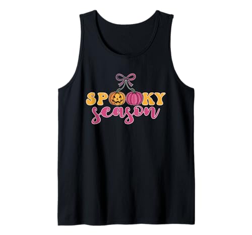 Gruselige Jahreszeit Kürbis Kirschen Halloween Männer Frauen Kinder Tank Top von Spooky Season Pumpkin Cherries Halloween
