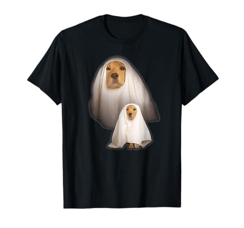 Ghost Dogs Labrador Memes Lustige Halloween-Kinder Damen Herren T-Shirt von Spooky Season Retriever Dogs Halloween Costume Dog