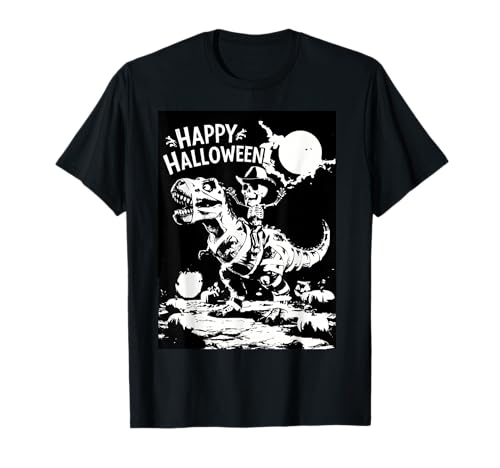 Halloween Skelett Cowboy Reiten Dinosaurier Mama Kürbis T-Shirt Halloween Skelett Cowboy Reiten Dinosaurier Mama Kürbis T-Shirt von Spooky Skeleton Dinosaur Halloween Riders Squad