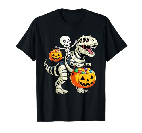 Skelett Reiten Mama Dinosaurier Trex Gruseliger Kürbis Halloween T-Shirt Skelett Reiten Mama Dinosaurier Trex Gruseliger Kürbis Halloween T-Shirt von Spooky Skeleton Dinosaur Mummy Pumpkin Laugh Brand