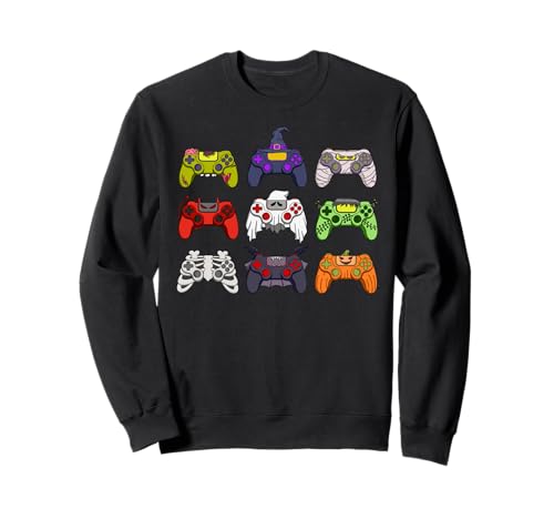Skelett Zombie Gaming Controller Mama Halloween Jungen Kinder Sweatshirt von Spooky Spooky Halloween Gamers 2025 Gaming