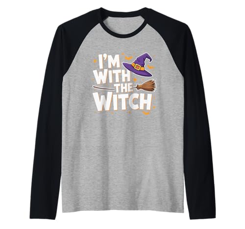 I'm with The Witch Halloween-Kostüm für Papa Mama Gruppe Raglan I'm with The Witch Halloween-Kostüm für Papa Mama Gruppe Raglan von Spooky Squad Apparel Co.