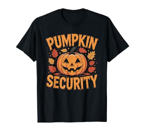 Kürbis Security Lustiges Halloween-Kostüm Papa Mama Gruppe T-Shirt Kürbis Security Lustiges Halloween-Kostüm Papa Mama Gruppe T-Shirt von Spooky Squad Apparel Co.