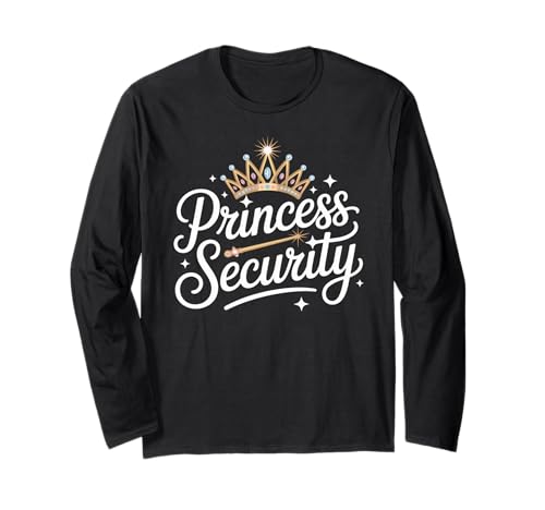 Prinzessin Security Lustiges Halloween-Kostüm Papa Mama Gruppe Langarmshirt von Spooky Squad Apparel Co.
