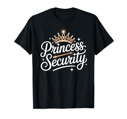 Prinzessin Security Lustiges Halloween-Kostüm Papa Mama Gruppe T-Shirt Prinzessin Security Lustiges Halloween-Kostüm Papa Mama Gruppe T-Shirt von Spooky Squad Apparel Co.