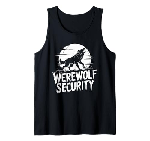 Werwolf Security Lustiges Halloween-Kostüm Papa Mama Gruppe Tank Top Werwolf Security Lustiges Halloween-Kostüm Papa Mama Gruppe Tank Top von Spooky Squad Apparel Co.