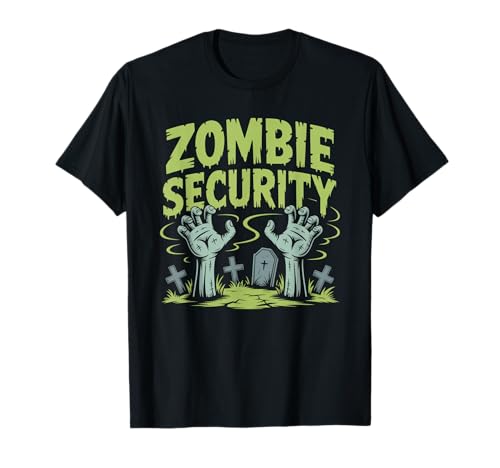 Zombie Security Lustiges Halloween-Kostüm Papa Mama Gruppe T-Shirt Zombie Security Lustiges Halloween-Kostüm Papa Mama Gruppe T-Shirt von Spooky Squad Apparel Co.