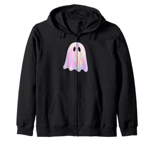 Halloween Disco Ghost Cute Pastel Damen Top Kapuzenjacke Halloween Disco Ghost Cute Pastel Damen Top Kapuzenjacke von Spooky Sweet Spirit