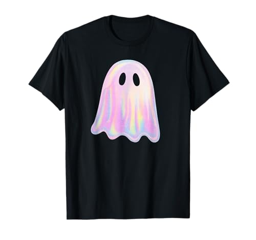 Halloween Disco Ghost Cute Pastel Damen Top T-Shirt Halloween Disco Ghost Cute Pastel Damen Top T-Shirt von Spooky Sweet Spirit