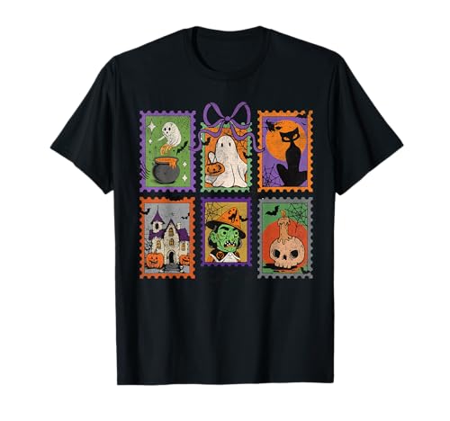 Retro-Halloween-Katzengespenst, Gruselige Jahreszeit, Spooky Mama T-Shirt von Spooky Sweet