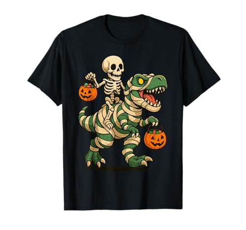 Skelett Reiten Mama Dinosaurier T Rex Halloween Lustiger Kürbis T-Shirt Skelett Reiten Mama Dinosaurier T Rex Halloween Lustiger Kürbis T-Shirt von Spooky T Rex Skeleton Halloween Tshirtoftheyear