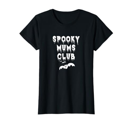 Spooky Mums Club, Damen-Halloween-Kostüm für Mama und Baby-Fledermäuse T-Shirt von Spooky Women Halloween Tees