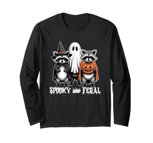 Spooky and Feral Waschbär Lustig Halloween Männer Frauen Kinder Langarmshirt Spooky and Feral Waschbär Lustig Halloween Männer Frauen Kinder Langarmshirt von Spooky and Feral Raccoon Halloween