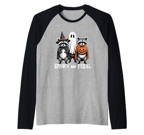 Spooky and Feral Waschbär Lustig Halloween Männer Frauen Kinder Raglan Spooky and Feral Waschbär Lustig Halloween Männer Frauen Kinder Raglan von Spooky and Feral Raccoon Halloween