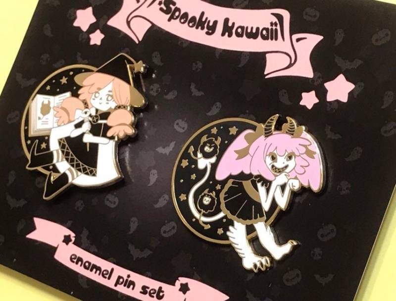 Kawaii Hexe Und Dämon Hard Emaille Pin Set Kawaii Hexe Und Dämon Hard Emaille Pin Set von Spookykawaiiadesu