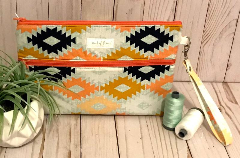 Azteken Und Marine-Doppel-Reißverschluss-Armband von SpoolofThreadDesigns