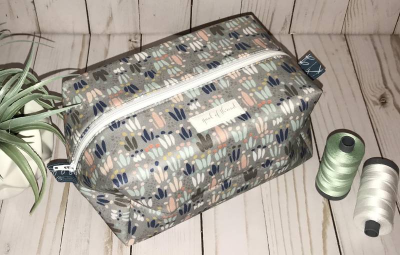 Graue Kaktus Große Box Beutel von SpoolofThreadDesigns