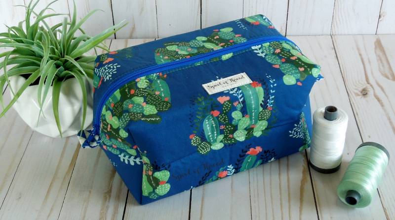 Palm Springs Marine Kaktus Große Box Beutel von SpoolofThreadDesigns