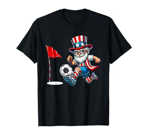 Man Playing Footgolf 4th Of July Player Team Patriotic T-Shirt von Sport 4th Of July Costume