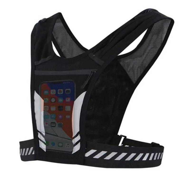 Sport-Knight® Funktionsweste Reflektierende Laufweste mit Handyfach, Sportweste ultraleicht von Sport-Knight®